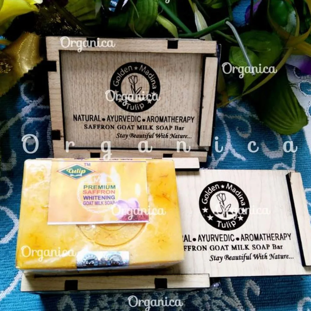 Golden Modina Tulip Saffron Goat Milk Soap (1)